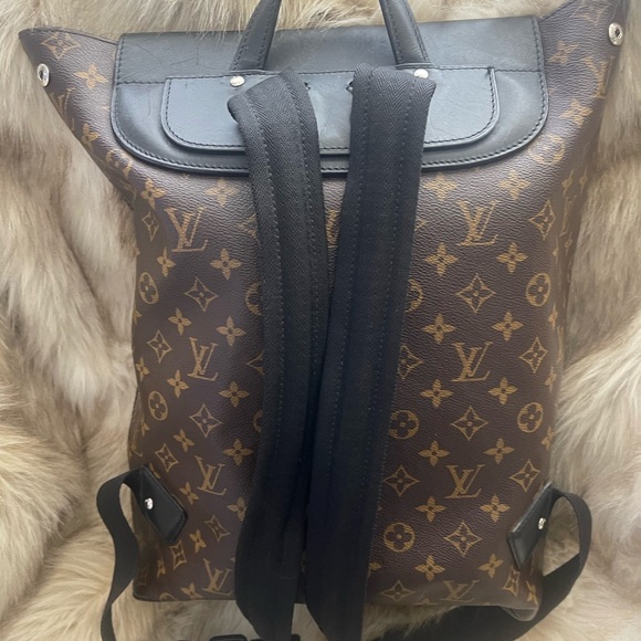 Louis Vuitton 🔥 Palm Macassar Monogram Brown Black Backpack Laptop Travel Bag - Picture 6 of 15